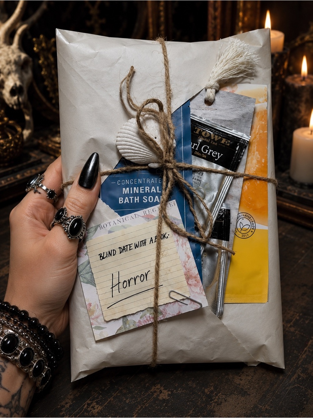 Horror Book | Blind Date with a Book | Mystery Book Gift Box | Book Lover